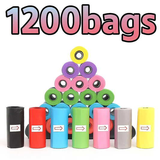 Random Color Cartoon Paw Graphic Dog Poop - ProPawPet.com