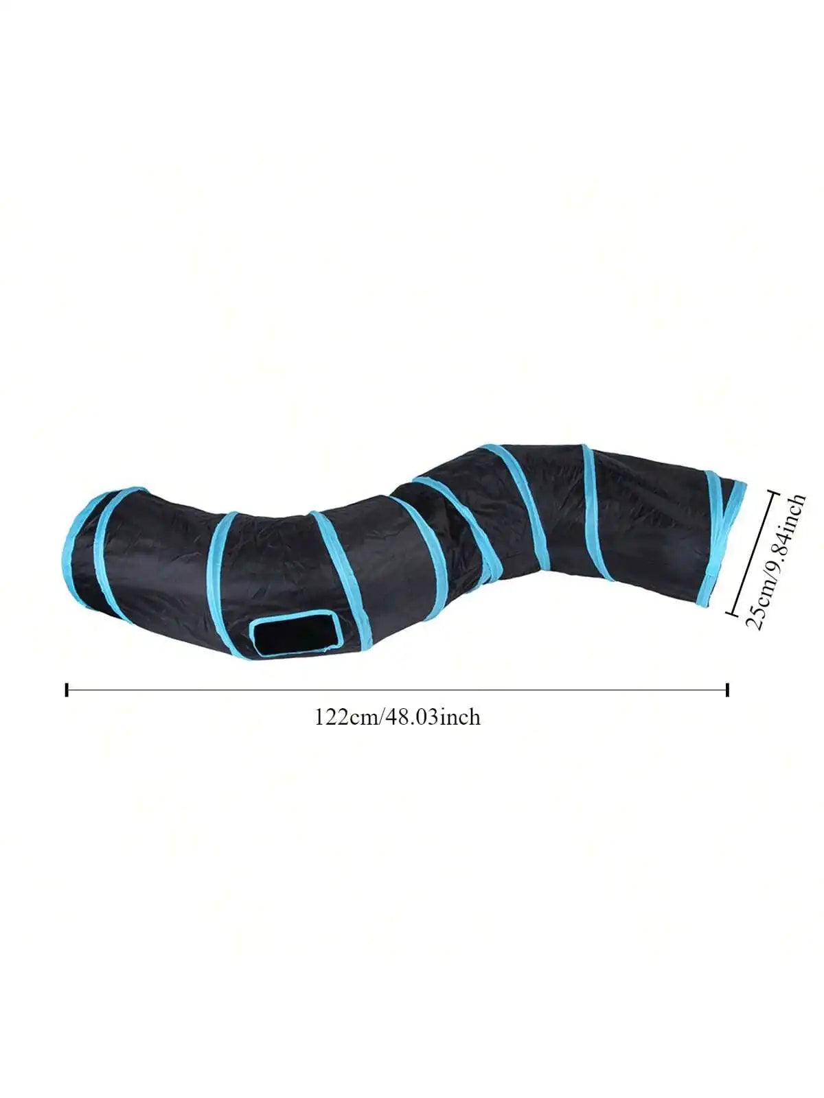 Interactive Collapsible Cat Rainbow Tunnel – 16 Colors