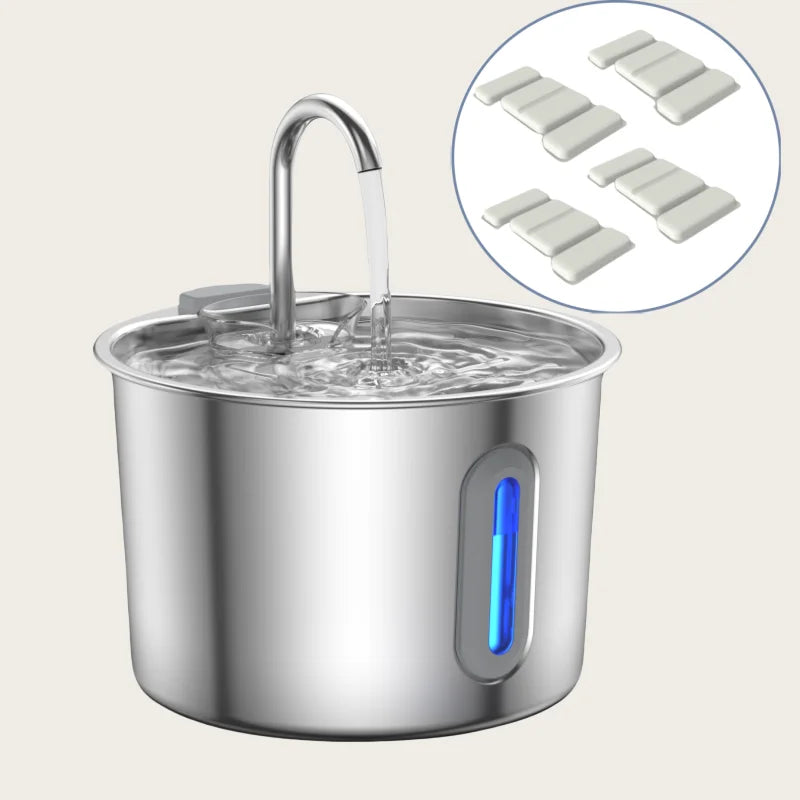 Stainless Steel Cat Water Fountain – Cat Supplies