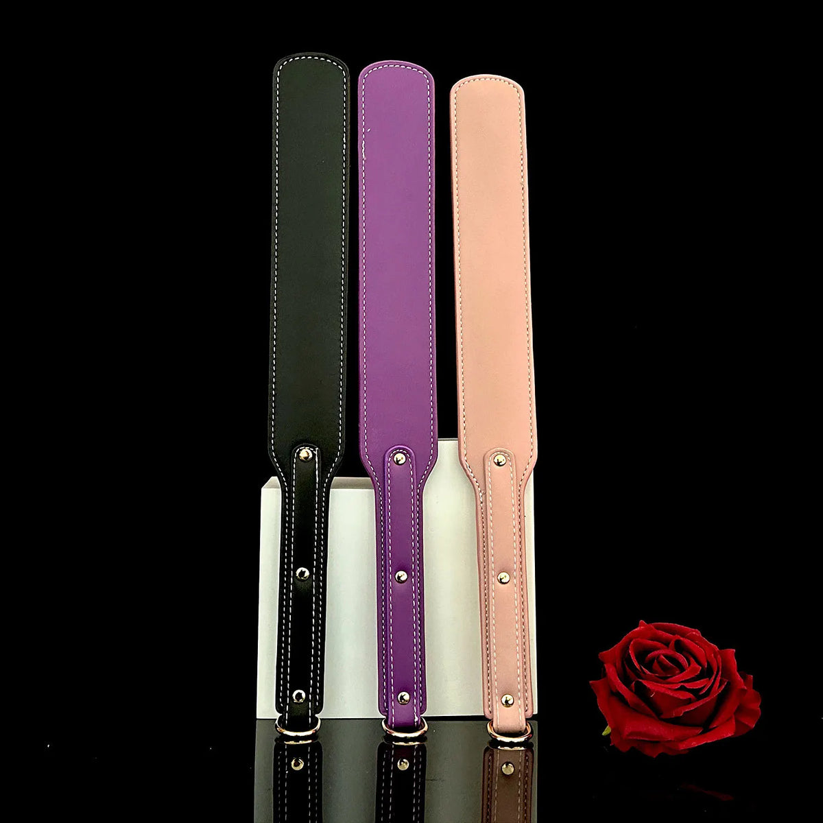 43cm PU Leather Punk rivet Horse Whip - ProPawPet.com