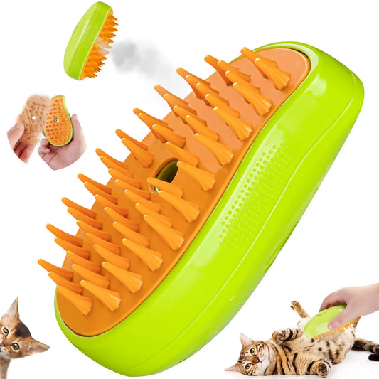 Cat Steam Brush Steamy Dog Massage Comb 3 in - ProPawPet.com