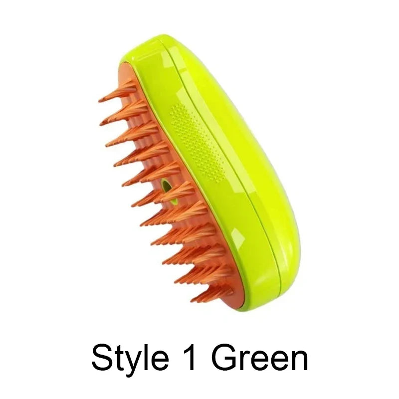 Silicone Steamy Grooming Brush Electric Spray – 11 Colors