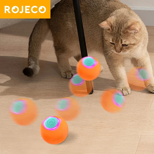 ROJECO Smart Pet Toys Cat Bouncing Ball - ProPawPet.com