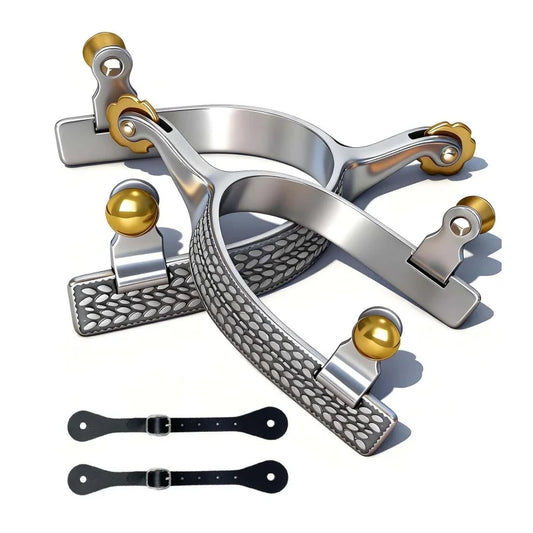 1 Pair Professional Horse Spurs with Roller - ProPawPet.com