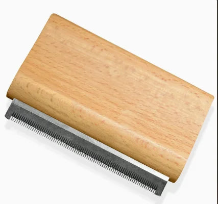 Wood Pet Grooming Brush Comb - Self Cleaning Powerful Floating – Dog Supplies