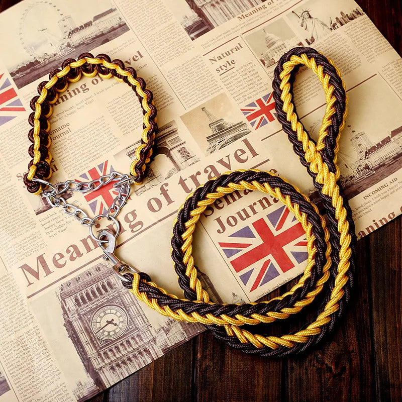 Double Strand Rope Large Dog Leashes Metal P - ProPawPet.com