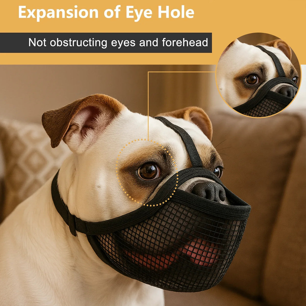 Dog Muzzle Short Nosed Dog Go Out Walking - ProPawPet.com
