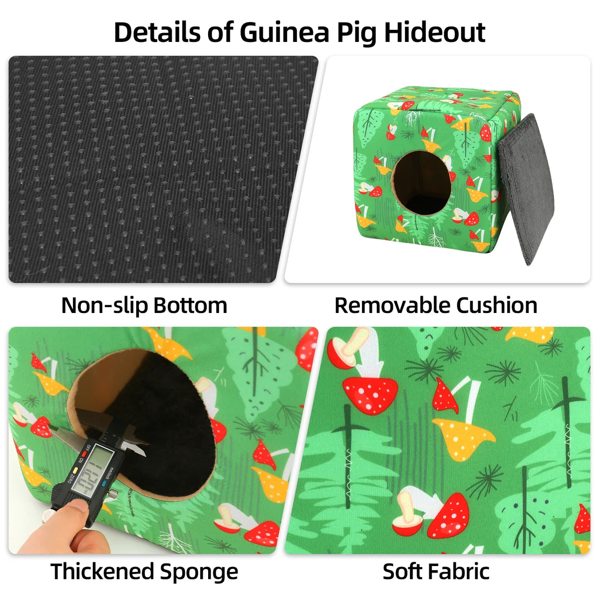 Guinea Pig Hideout Bed Washable Guinea Pigs - ProPawPet.com