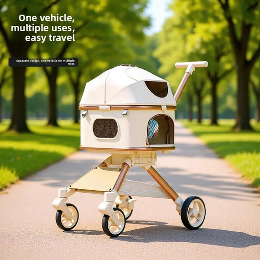 One Touch Fold Pet Stroller Aluminum Alloy - ProPawPet.com