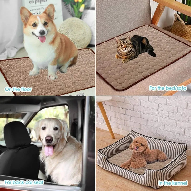 Summer Cool Pet Mat, Ice Silk Breathable Cat - ProPawPet.com