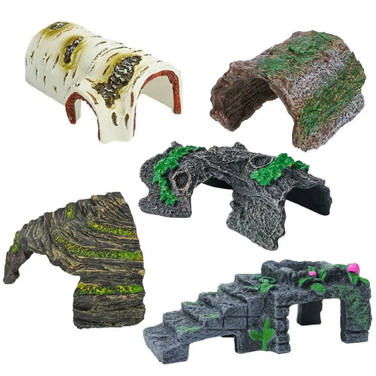 PVC Reptile Hideaway Cave Fish Tank Decor - ProPawPet.com