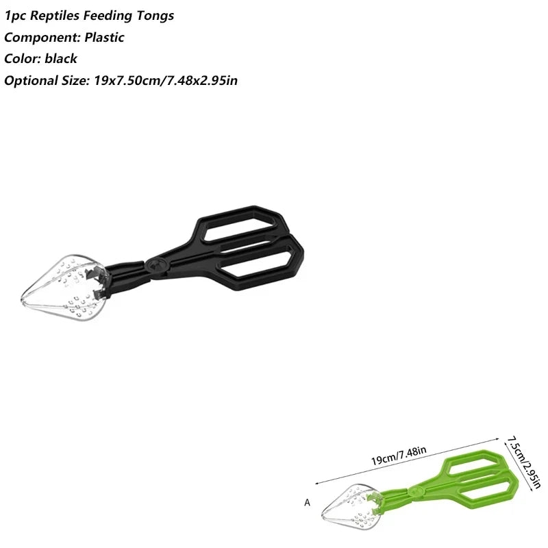 Clear Reptiles Feeding Tongs Ergonomic - ProPawPet.com