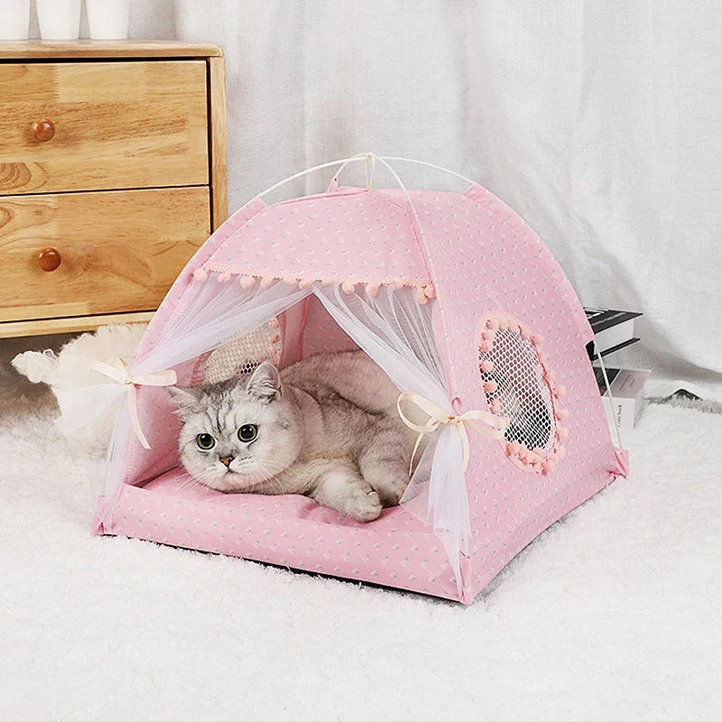 Foldable Pet Cat Tent Bed Four Seasons - ProPawPet.com