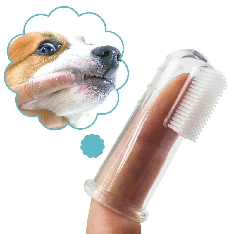 1-4pc Super Soft Pet Finger Toothbrush Teddy - ProPawPet.com
